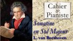 25 – SONATINE EN SOL MAJEUR de Ludwig van Beethoven <span class="titlered">[lecahierdupianiste]</span>