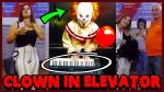 IT Clown « Pennywise » Plays Piano In Elevator!! [Marcus Veltri]