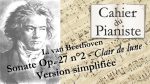 Apprendre la Sonate pour piano nº 14 « clair de lune » de Beethoven – version simplifiée [lecahierdupianiste]