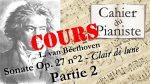 Apprendre la Sonate pour piano nº 14 « clair de lune » de Beethoven – Partie 2 [lecahierdupianiste]