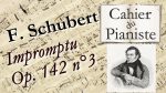 F. Schubert – Impromptu Op.142 n°3 – Piano facile/easy [lecahierdupianiste]