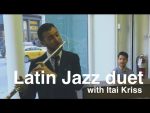Latin Jazz Piano and Flute duet – NYC Music Pop up [Piano Around the World]
