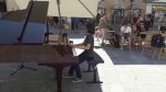 Prodigy kid plays Mozart Turkish March in Jazz style at the street [Street Piano Videos]