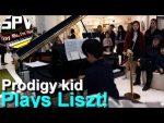 Prodigy kid plays Liszt La Campanella at a Mall [Street Piano Videos]