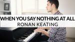 Ronan Keating – When You Say Nothing At All | Piano Cover [Francesco Parrino]
