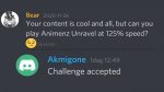 He thought I couldn’t play Animenz Unravel at 125% Speed [Akmigone]