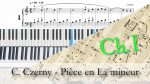 [1.9] Czerny – Pièce en La mineur, apprendre le piano, répertoire pour le chapitre I [lecahierdupianiste]