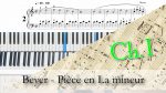 [1.9] Beyer – Pièce en La mineur n°1 – Apprendre le piano – Répertoire pour le chapitre I [lecahierdupianiste]