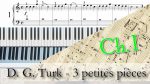 [1.9] Turk, 3 petites pièces – Répertoire pour la méthode pour piano du Cahier du pianiste. [lecahierdupianiste]