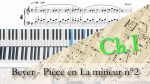 [1.9] Beyer – Pièce en La mineur n°2 – Apprendre le piano – Répertoire pour le chapitre I [lecahierdupianiste]